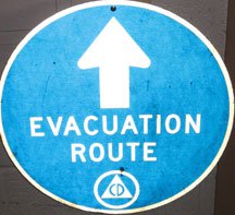 Evacuation Route Sign Image
